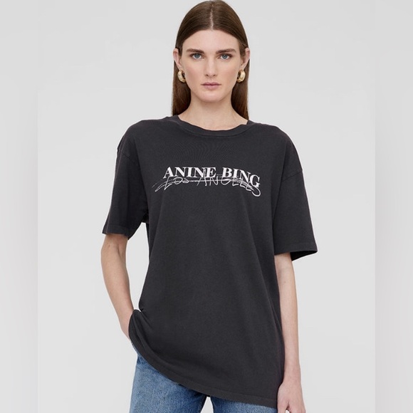 Anine Bing Tops - ANINE BING Los Angeles Doodle tshirt
